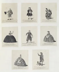 Mr Foote in the Character of the Devil in The Devil Upon Two Sticks; Mr Foote in the Character of the Doctor in The Devil Upon Two Sticks; Mr Foote in the Character of Mrs Cole in The Minor